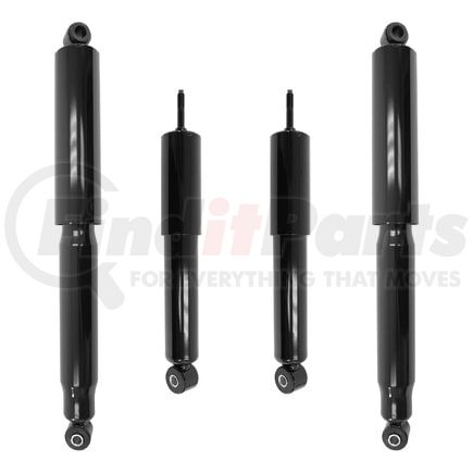 Unity Automotive 4-213090-252210-001 Front and Rear Nitrogen Gas Shock Absorber Kit