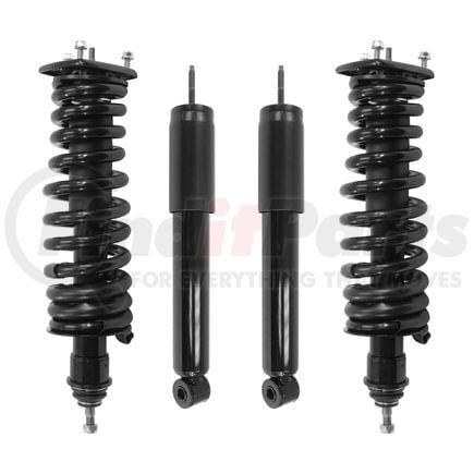Unity Automotive 4-257130-15290-001 Front and Rear Suspension Strut and Coil Spring Assembly Shock Absorber Kit