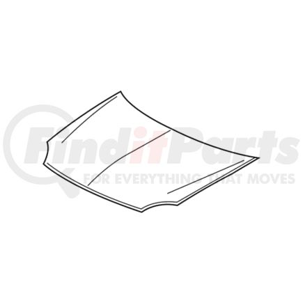 Ford 8F9Z16612A HOOD ASY