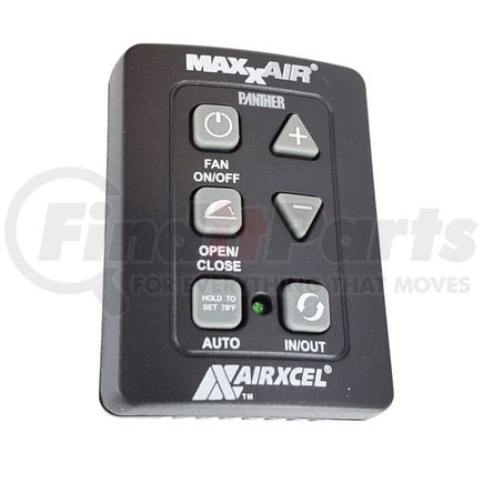 Maxxair 00A03650K MaxxFan Roof Vent Switch, Black, New Style, with 6 Button