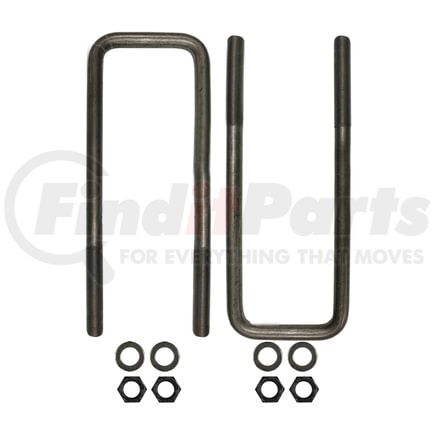 Automann AUBK8254-127 U Bolt Kit, Square, 3/4 in. x 4 in. x 12-7/8 in.