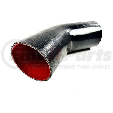 Fairchild SH1007 SAEJ20 Class A 45 Deg Elbow Hose with 150 mm Arm Length, 6 in. Long, 3.5 in. ID1, 3.5 in. ID2
