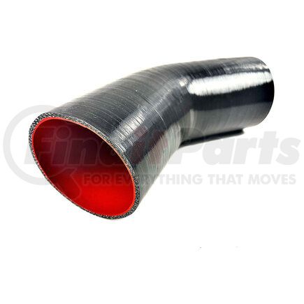 Fairchild SH1008 SAEJ20 Class A 45 Deg Elbow Hose with 150 mm Arm Length, 6 in. Long, 4 in. ID1, 4 in. ID2