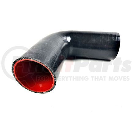 Fairchild SH1010 SAEJ20 Class A 45 Deg Elbow Hose with 150 mm Arm Length, 6 in. Long, 2.5 in. ID1, 2.5 in. ID2