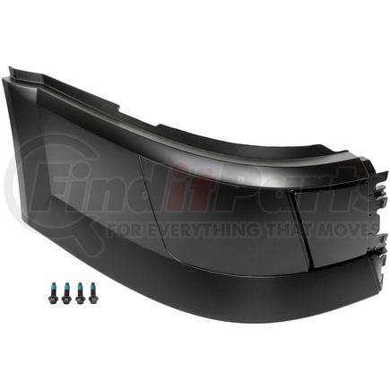 Dayton Parts 242-5556 Bumper - End Front, Right Hand, Black, without Fog Light Holes