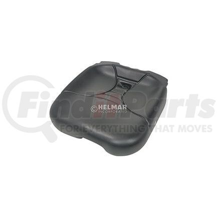 Helmar Forklift Parts 87320-FW80B Aftermarket Replacement Seat Cushion for Nissan Forklift, Black Leather
