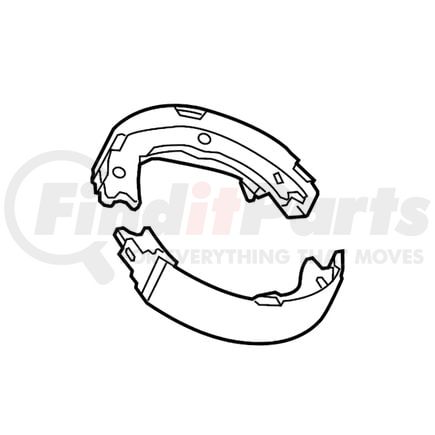Ford FC4Z2V753B Drum Brake Shoe Lining - fits 2016-2019 Ford F53 Stripped Chassis