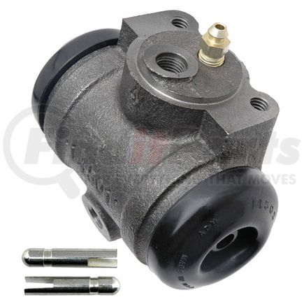 ACDelco 18E471 Drum Brake Wheel Cylinder - Rear, Cast Iron, Bolted, 0.375 in. Brake Line, with Bleeder Screw