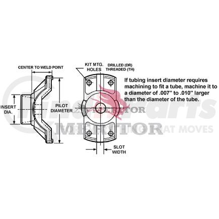Meritor 85WBY6011 WELD YOKE