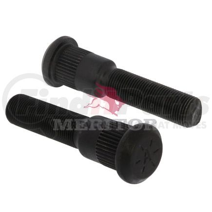Meritor 09001763 Wheel Stud - RH Thread Direction, Serrated, 1.21" Body Length, 8 Grade