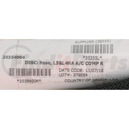 Volvo 20354004 HOSE