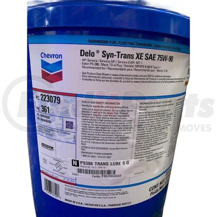 Fuller 5564543 Multi-Purpose Lubricant - 5 Gallons, Synthetic PS386 Transmission Fluid