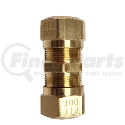 Torque Parts TR4GFA628 Air Brake Fitting - Union, 1/2 in. OD x 1/2 in. OD