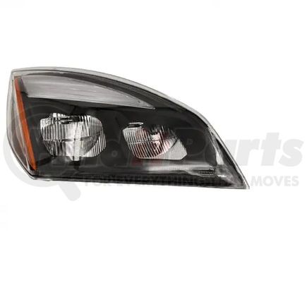 Torque Parts TR603-FHL-R Headlight - Passenger Side, Black, Clear Lens, LED, for 2018+ Freightliner Cascadia