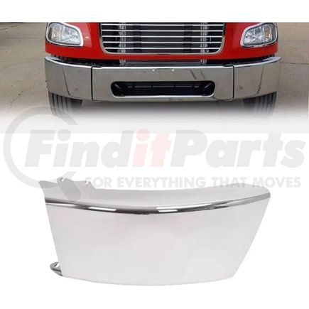 Torque Parts TRB371101CL Bumper Corner - Driver Side, Chrome, for 2003-2021 for Freightliner M2 106 & 112