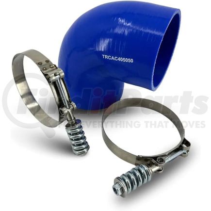 Torque Parts TRCAC405050 Intercooler Hose - Elbow Silicone, 4" ID 5"X 5" with 2 pcs T-Bolt Clamps