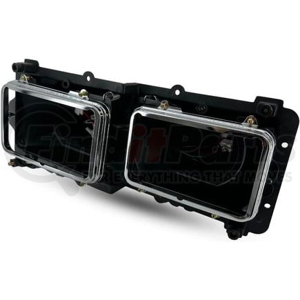 Torque Parts TRH910500BL Headlight Housing - Driver Side, with Harness for Various Trucks
