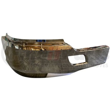 Torque Parts TRKW017BR Bumper - Passenger Side, Chrome, with Hole for 2014-2021 Kenworth T680