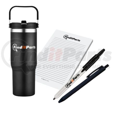 FinditParts FIP-STARTER Starter Pack - Includes Pen, Sharpie, Notepad, and Travel Tumbler Cup