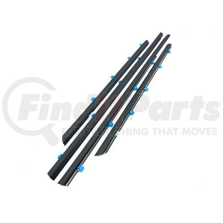 Fairchild KH2004 4-PC Front and Rear Outer Belt Weatherstrip Kit for 2012-2015 Honda Civic