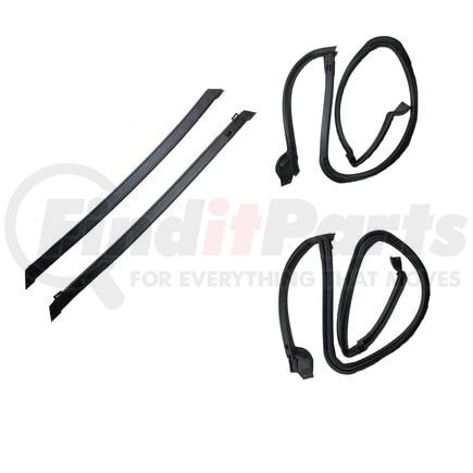 Fairchild KG4199 4-PC T-Top Seal and T-Top Side Seal Kit for 1978-1981 Chevrolet Camaro, Fisher Style Single Release