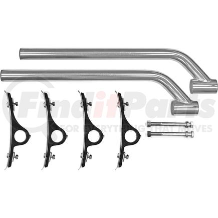 Torque Parts TRQF402 Truck Quarter Fender Mounting Hardware Kit - Universal Stainless Steel for Semi Trucks