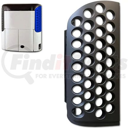Torque Parts TRTK987197 Reefer Roadside Black Upper Grille for Trailer Refrigeration Unit ThermoKing SB Series
