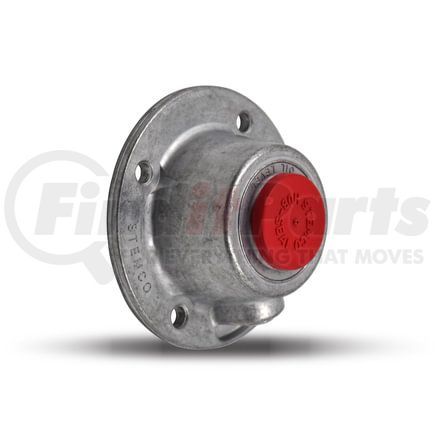 Stemco 343-4065 Wheel Hub Cap - 4 Bolts, 3.625" Bolt Circle, 5/16" Size, with Pipe Plug