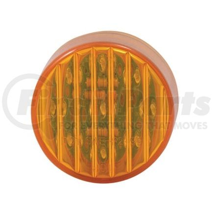 TRUX TRX-223 Marker Light - 2", Amber LED, Amber Lens, Ribbed, 9 Diodes