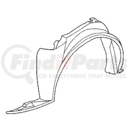 GM 22654585 Fender Liner - Front