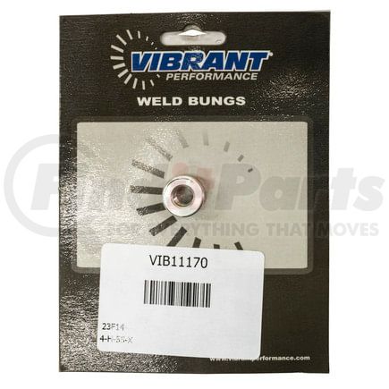 Vibrant Performance 11170 Female 1/8 in. -27NPT Aluminum Weld Bung; 3/4 in. O.D; 6061 Billet Aluminum;