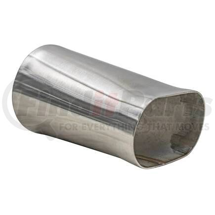 Vibrant Performance 13171 Stainless Tubing; 3.5 in. Oval to 3.5 in. O.D. Round Transition Adapter 6 in. Long;