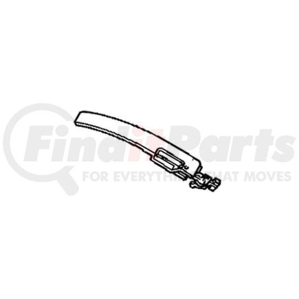 GM 16627463 Door Handle - Outside, Front, Assembly, Black
