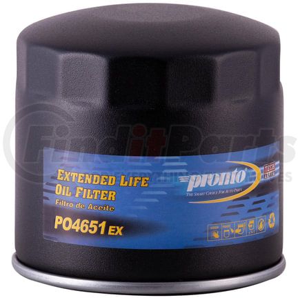 Premium Guard PO4651EX Synthetic Spin-On Engine Oil Filter, Extended Life, M22 x 1.5, 275 PSI