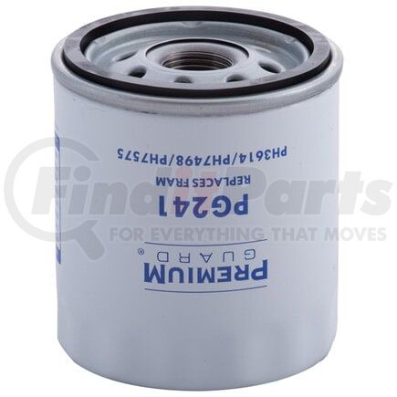 Premium Guard PG241 Engine Oil Filter - Spin-On, Enhanced Cellulose, 14-17 PSI BRV, 3/4"-16 UNF-2B