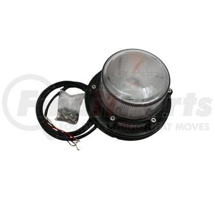 ECCO EB8160CA EB8160 Series Heavy Duty Beacon Light - 3 Bolt Mount, Clear Lens, Amber