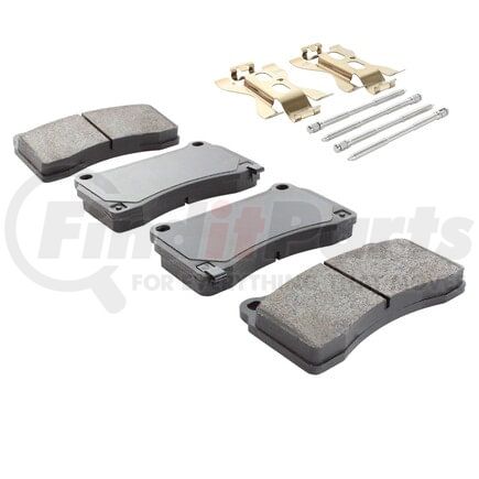 MPA Electrical 1001-1383M Quality-Built Premium Semi-Metallic Brake Pads w/ Hardware