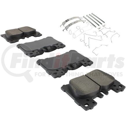 MPA Electrical 1003-2063M Quality-Built Black Series Semi-Metallic Brake Pads