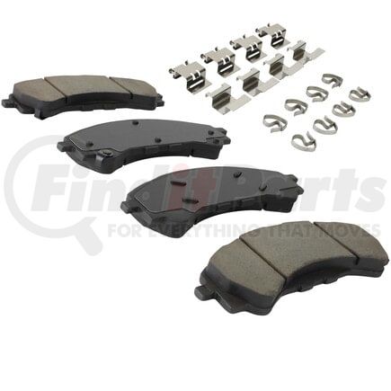 MPA Electrical 1003-2216C Quality-Built Black Series Ceramic Brake Pads w/ Hardware