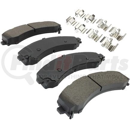 MPA Electrical 1003-2224M Quality-Built Black Series Semi-Metallic Brake Pads w/ Hardware