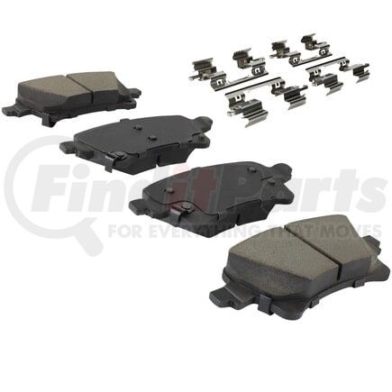 MPA Electrical 1003-2233C Quality-Built Black Series Ceramic Brake Pads w/ Hardware