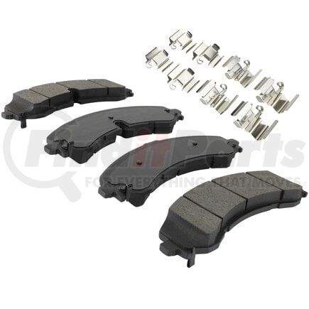 MPA Electrical 1003-2250M Quality-Built Black Series Semi-Metallic Brake Pads w/ Hardware