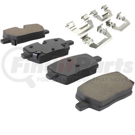 MPA Electrical 1003-2303C Quality-Built Black Series Ceramic Brake Pads w/ Hardware