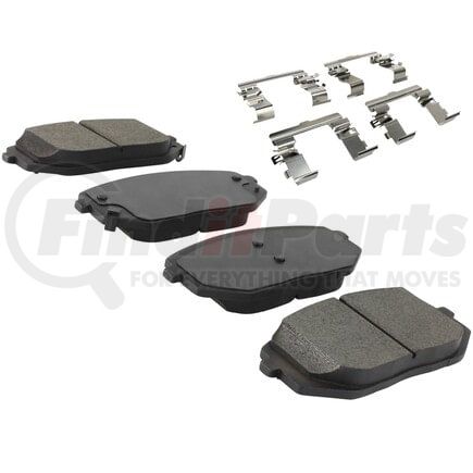 MPA Electrical 1003-2398C Quality-Built Black Series Ceramic Brake Pads w/ Hardware