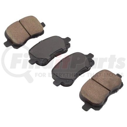 MPA Electrical 1000-0741C Quality-Built Disc Brake Pad Set - Ceramic