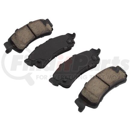 MPA Electrical 1000-0792M Quality-Built Disc Brake Pad Set - Semi-Metallic