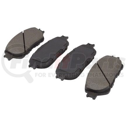 MPA Electrical 1000-0906M Quality-Built Disc Brake Pad Set - Semi-Metallic