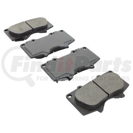 MPA Electrical 1000-0976C Quality-Built Disc Brake Pad Set - Ceramic