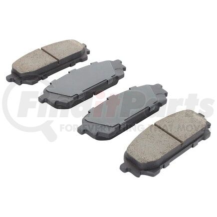 MPA Electrical 1000-1004M Quality-Built Disc Brake Pad Set - Semi-Metallic