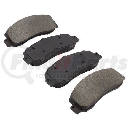 MPA Electrical 1000-1069M Quality-Built Disc Brake Pad Set - Semi-Metallic